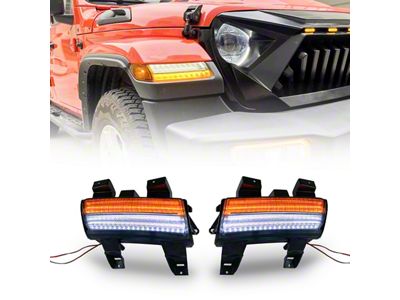 American Modified Sequential Turn Signals; Smoked (20-25 Jeep Gladiator JT, Excluding Sport)