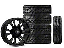 18x9 Mammoth Madness & 35in Milestar All-Terrain Patagonia AT/R Tire Package; Set of 5 (18-25 Jeep Wrangler JL)