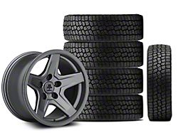 17x9 Mammoth Boulder & 33in Milestar All-Terrain Patagonia AT/R Tire Package; Set of 5 (18-25 Jeep Wrangler JL)