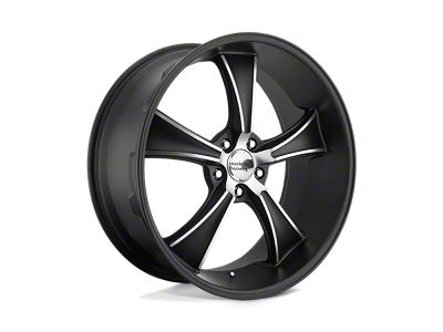American Racing BLVD Satin Black with Machined Face 5-Lug Wheel; 18x9.5; 0mm Offset (05-15 Tacoma)