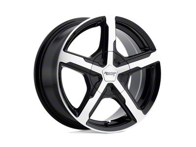 American Racing Trigger Gloss Black Machined 5-Lug Wheel; 16x7; 40mm Offset (05-15 Tacoma)