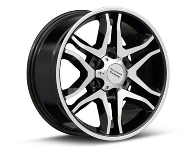 American Racing Mainline Gloss Black Machined 6-Lug Wheel; 20x8.5; 15mm Offset (24-25 Tacoma)