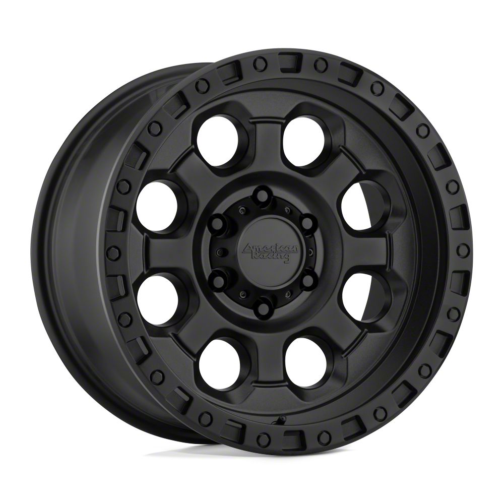 American Racing Bronco AR201 Cast Iron Black 6Lug Wheel; 18x9; 0mm