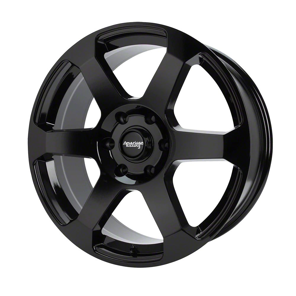 American Racing Bronco AR931 Gloss Black 6-Lug Wheel; 18x8.5; 15mm ...