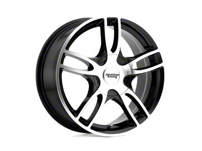 American Racing Estrella 2 Gloss Black Machined 5-Lug Wheel; 17x7.5; 45mm Offset (21-25 Bronco Sport)