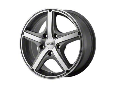 American Racing Maverick Anthracite Machined 5-Lug Wheel; 17x7.5; 40mm Offset (21-25 Bronco Sport)