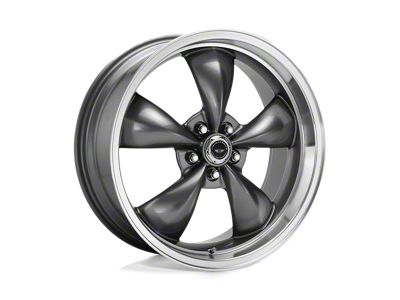 American Racing Torq Thrust M Anthracite with Machined Lip Wheel; 17x10.5; 28mm Offset (84-01 Jeep Cherokee XJ)