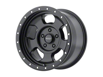 American Racing Ansen Offroad Satin Black Wheel; 17x8; 0mm Offset (76-86 Jeep CJ7)