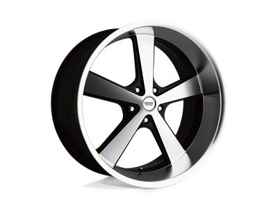 American Racing Nova Gloss Black Machined Wheel; 22x11; 18mm Offset (20-25 Jeep Gladiator JT)