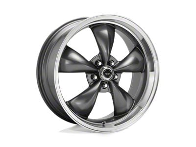 American Racing Torq Thrust M Anthracite with Machined Lip Wheel; 17x8; 0mm Offset (20-25 Jeep Gladiator JT)