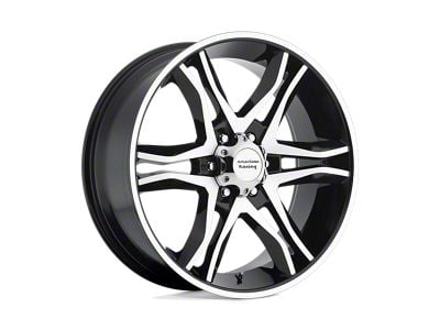 American Racing Mainline Gloss Black Machined Wheel; 20x8.5; 35mm Offset (22-25 Jeep Grand Cherokee WL)