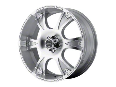 American Racing Dagger Silver Machined Wheel; 20x8.5; 35mm Offset (97-06 Jeep Wrangler TJ)