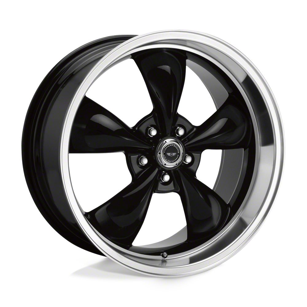 American Racing 18x8 Torq Thrust M Wheel Gloss Black Machined Lip American Racing 18x8 Torq Thrust M Wheel Gloss Black Machined Lip