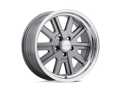 American Racing 427 Mono Cast Mag Gray Machined Wheel; 17x9; 0mm Offset (18-25 Jeep Wrangler JL)