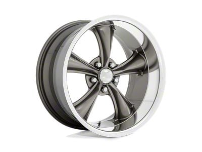 American Racing Boss TT Graphite with Diamond Cut Lip Wheel; 20x8.5; 2mm Offset (18-25 Jeep Wrangler JL)