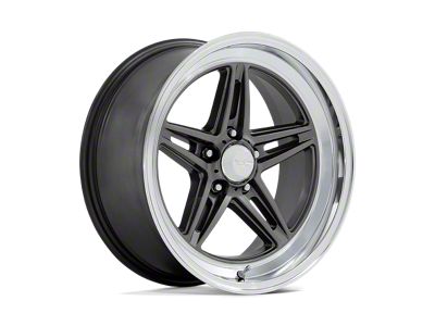 American Racing Groove Anthracite with Diamond Cut Lip Wheel; 18x10; 12mm Offset (18-25 Jeep Wrangler JL)