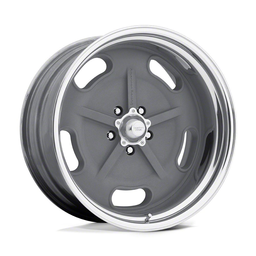 American Racing Jeep Wrangler Salt Flat Mag Gray Center with Polished ...