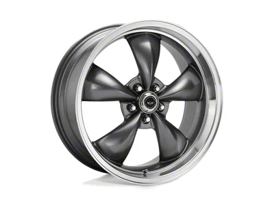 American Racing Torq Thrust M Anthracite with Machined Lip Wheel; 18x8; 0mm Offset (18-25 Jeep Wrangler JL)
