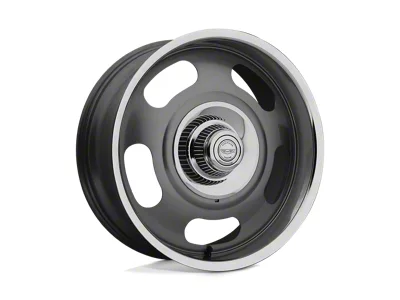 American Racing VN506 Mag Gray Center with Polished Lip Wheel; 17x9; 12mm Offset (18-25 Jeep Wrangler JL)