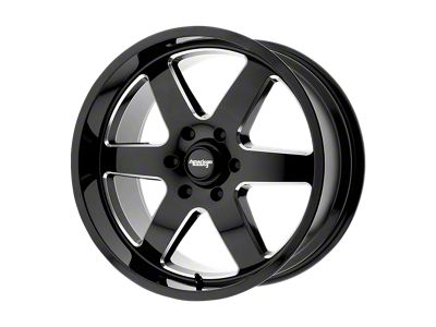 American Racing Patrol Gloss Black Milled Wheel; 20x9; 12mm Offset (18-25 Jeep Wrangler JL)