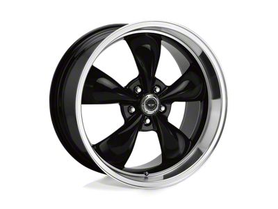 American Racing Torq Thrust M Gloss Black with Machined Lip Wheel; 17x7.5; 45mm Offset (97-06 Jeep Wrangler TJ)