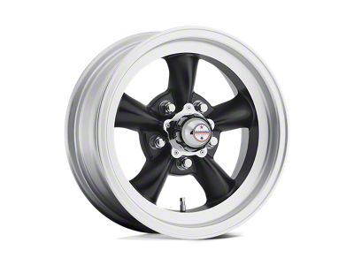 American Racing Torq Thrust D Satin Black with Machined Lip Wheel; 15x10; -44mm Offset (87-95 Jeep Wrangler YJ)