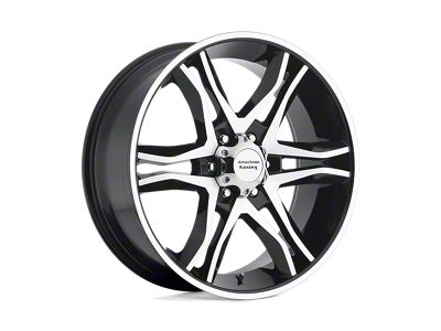 American Racing Mainline Gloss Black Machined 6-Lug Wheel; 17x8; 0mm Offset (24-25 Tacoma)