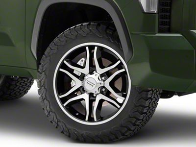 American Racing Mainline Gloss Black Machined 6-Lug Wheel; 20x8.5; 15mm Offset (22-25 Tundra)
