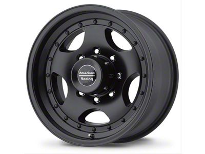 American Racing AR23 Satin Black Wheel; 15x8; -19mm Offset (76-86 Jeep CJ5 & CJ7)