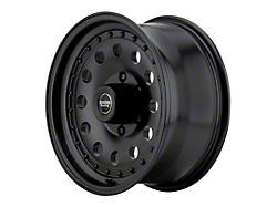 American Racing AR62 Outlaw II Satin Black Wheel; 15x8; -19mm Offset (76-86 Jeep CJ5 & CJ7)