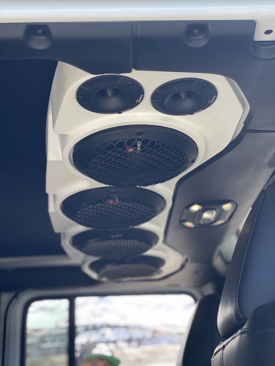 American SoundBar Jeep Gladiator Empty Speaker Enclosure; White ASB