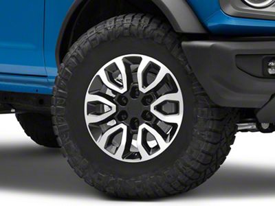 American Trucks Wheels Gen2 Raptor Style Black Machined 6-Lug Wheel; 17x8.5; 34mm Offset (22-25 Bronco Raptor)