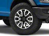 Gen2 Raptor Style Black Machined 6-Lug Wheel; 18x9; 34mm Offset (22-26 Bronco Raptor)