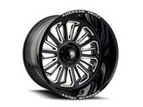 American Truxx Butcher Gloss Black Milled 6-Lug Wheel; 20x12; -25mm Offset (21-25 Bronco, Excluding Raptor)
