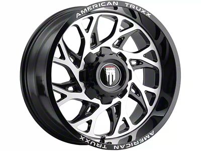 American Truxx Destiny Gloss Black Machined 6-Lug Wheel; 20x10; -24mm Offset (22-25 Bronco Raptor)