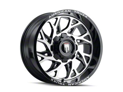 American Truxx Destiny Gloss Black Machined Wheel; 22x12; -44mm Offset (99-04 Jeep Grand Cherokee WJ)