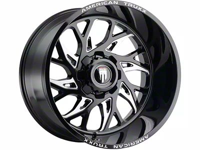 American Truxx Destiny Gloss Black Milled Wheel; 20x9; 0mm Offset (99-04 Jeep Grand Cherokee WJ)