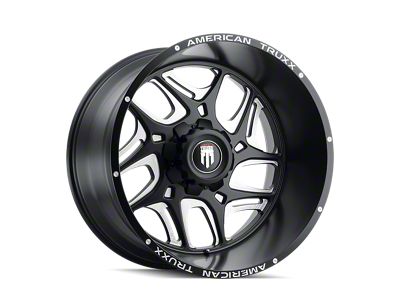 American Truxx Sweep Satin Black Milled Wheel; 24x14; -76mm Offset (99-04 Jeep Grand Cherokee WJ)