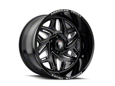 American Truxx Euphoria Gloss Black Milled Wheel; 20x9; 0mm Offset (18-25 Jeep Wrangler JL)