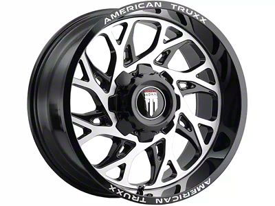 American Truxx Destiny Gloss Black Machined 6-Lug Wheel; 20x12; -44mm Offset (16-23 Tacoma)