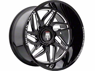 American Truxx Goliath Gloss Black Milled 6-Lug Wheel; 20x10; -24mm Offset (16-23 Tacoma)