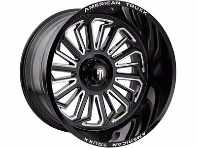 American Truxx Butcher Gloss Black Milled 6-Lug Wheel; 20x10; -24mm Offset (22-25 Tundra)