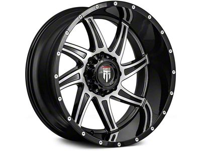 American Truxx Vortex Gloss Black Machined 6-Lug Wheel; 20x10; -24mm Offset (22-25 Tundra)