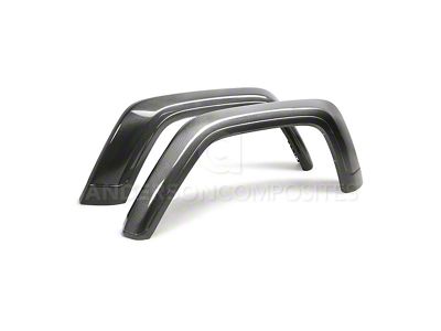 Anderson Composites Type-OE Rear Fender Flares; Carbon Fiber (20-25 Jeep Gladiator JT)