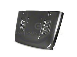 Anderson Composites Type-OE Rubicon Style Hood; Carbon Fiber (18-25 Jeep Wrangler JL)