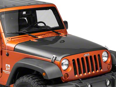 Anderson Composites Type-OE Hood; Carbon Fiber (07-18 Jeep Wrangler JK)