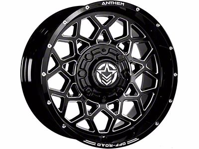 Anthem Off-Road Avenger Gloss Black Milled 6-Lug Wheel; 20x9; 0mm Offset (25-26 4Runner)