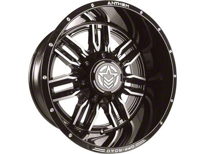 Anthem Off-Road Equalizer Gloss Black with Gray 6-Lug Wheel; 20x12; -44mm Offset (25-26 4Runner)