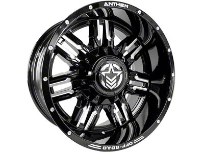 Anthem Off-Road Equalizer Gloss Black Milled 6-Lug Wheel; 18x10; -24mm Offset (25-26 4Runner)