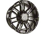 Anthem Off-Road Equalizer Gloss Black Milled 6-Lug Wheel; 18x9; -12mm Offset (22-26 Bronco Raptor)